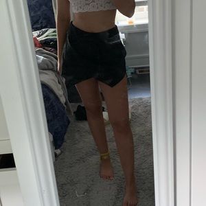 Black envelope shorts